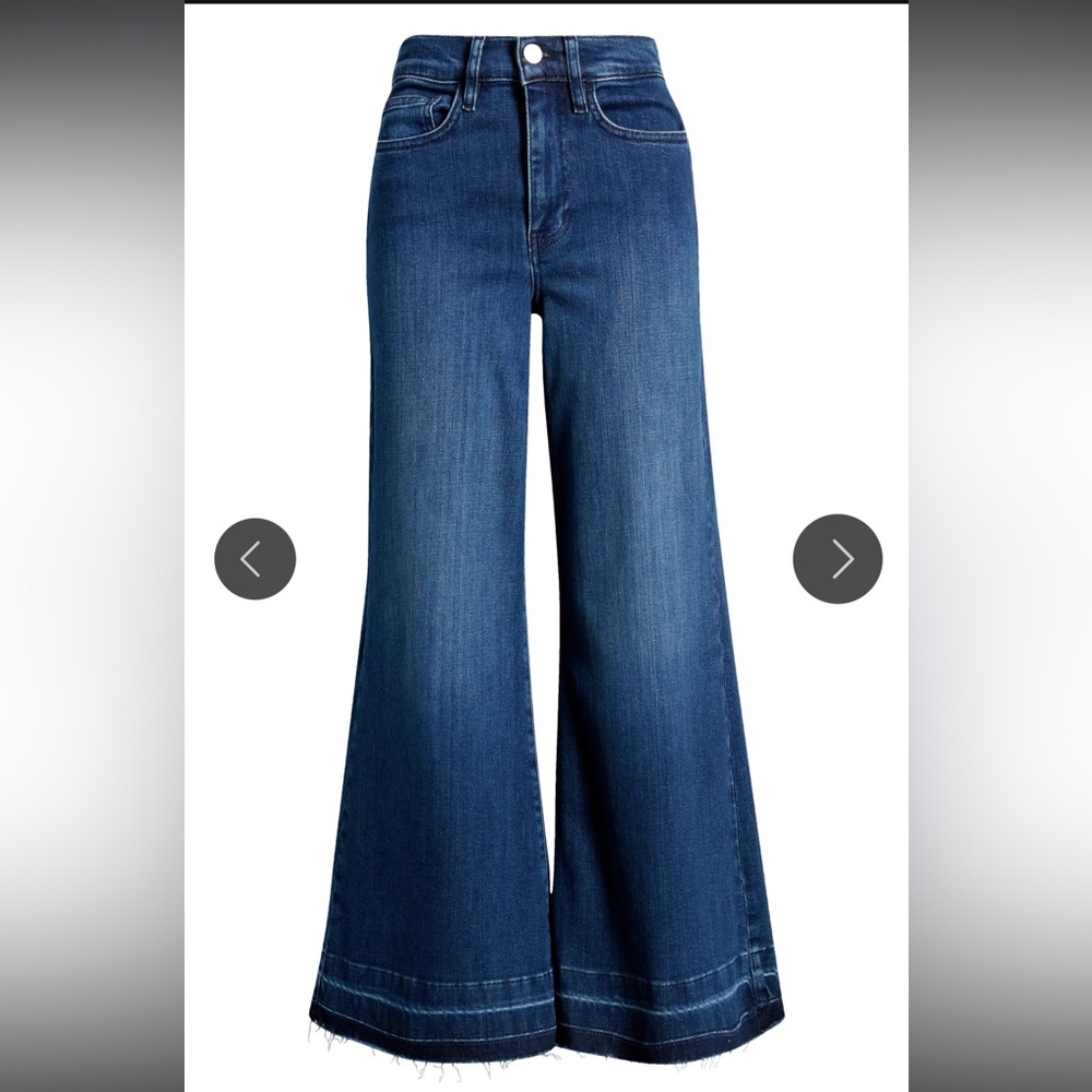 FRAME Le Palazzo Crop Wide Released Hem - Picture 4 of 12